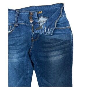 Bamboo Woman’s Jeans 3 Stretch Mid Rise 5-Pockets 3-button Zip Closure